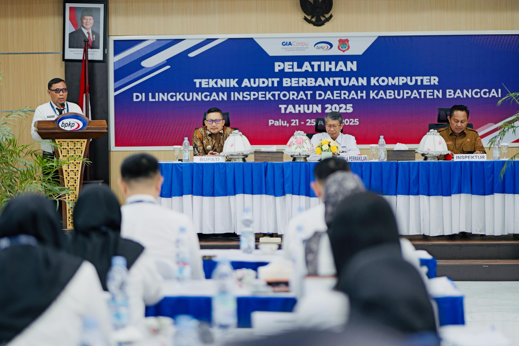 Bupati Banggai Hadiri Pembukaan Pelatihan Teknik Audit Berbantuan Komputer di BPKP Sulteng